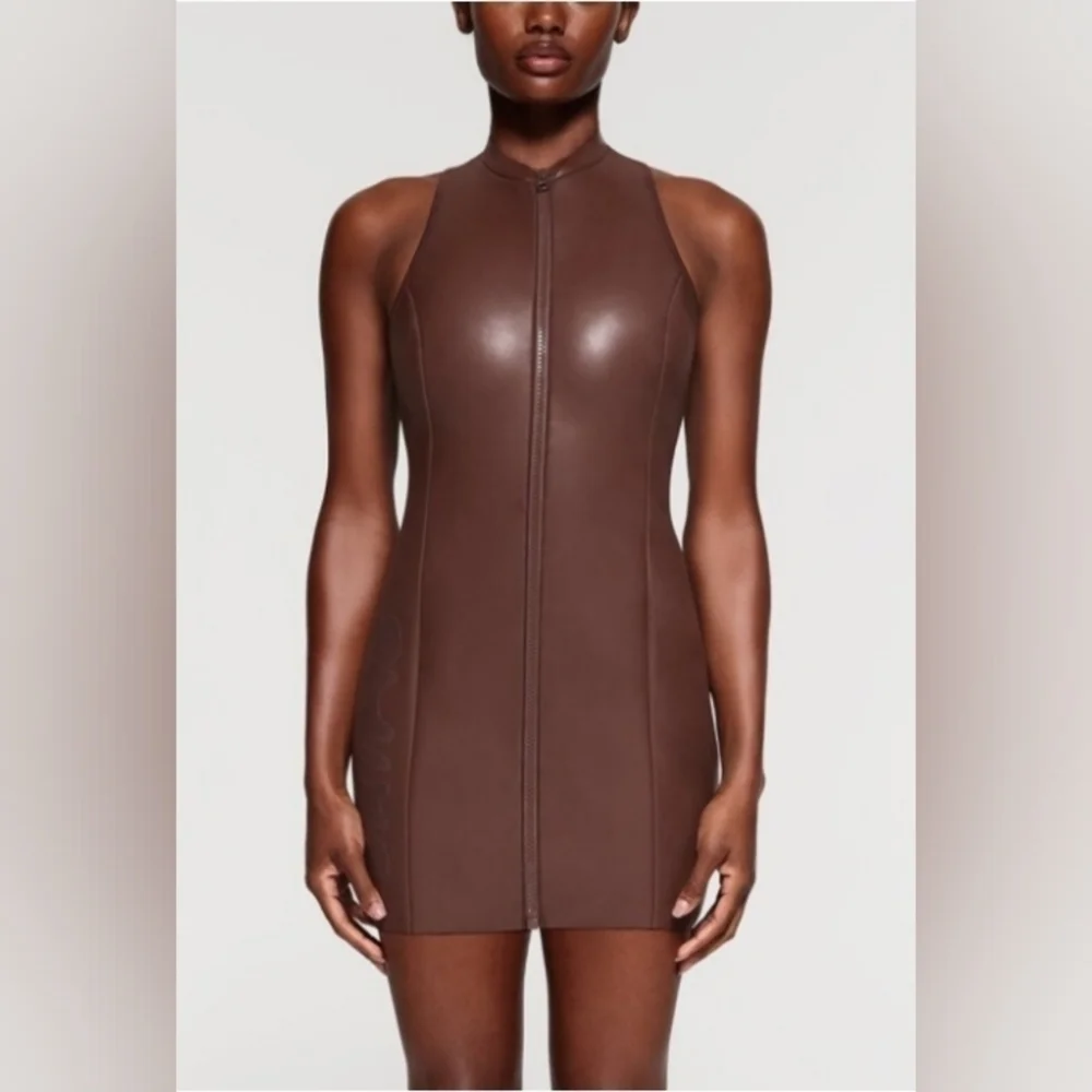 Skims scuba rubberized dress